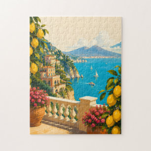 Sorrent Italien Zitronen Vintage Reise Puzzle