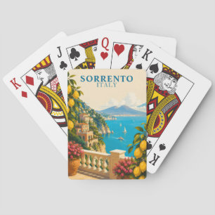 Sorrent Italien Zitronen Vintage Reise Spielkarten