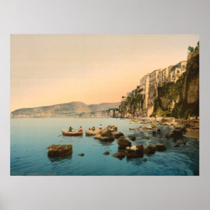 Sorrento am Meer, Neapel, Kampanien, Italien Poster