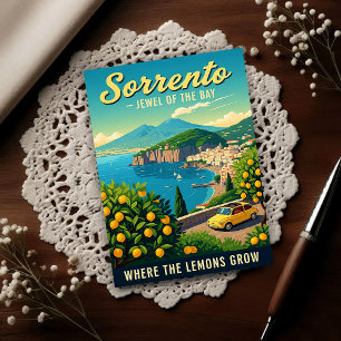 Sorrento, Italien: Ein Vintage 1960er Jahre Postkarte