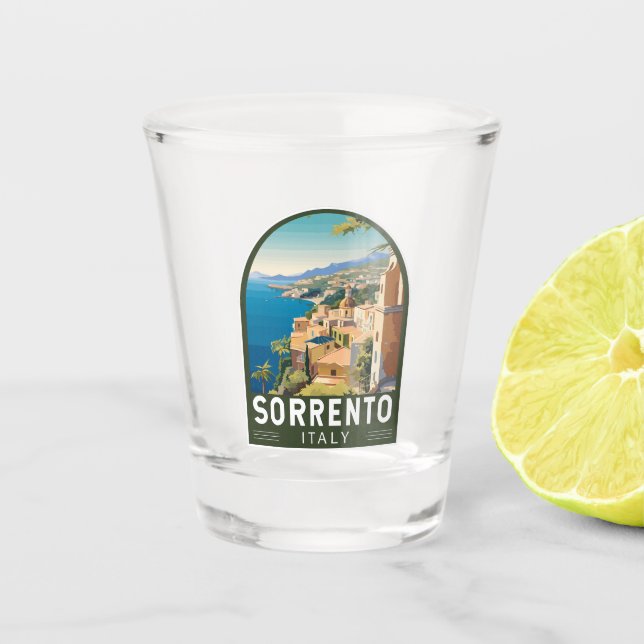 Sorrento Italien Reisen Kunst Vintag Schnapsglas (Vorderseite)