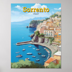 Sorrento Italien Vintage Reise Poster