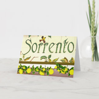 Sorrento, Italien, Zeichen Karte