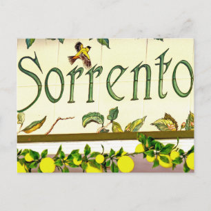 Sorrento, Italien, Zeichen Postkarte