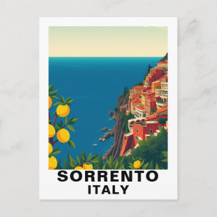 Sorrento, Italien Zitronen Reise Vintage Postkarte