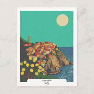 Sorrento, Italien Zitronenbaum Vintage Reise Postkarte