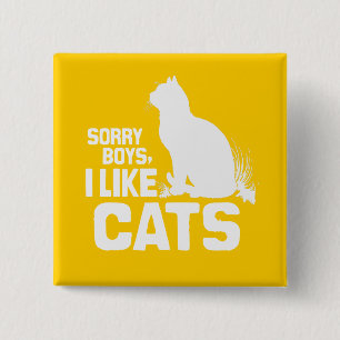 SORRY BOYS I like CATS - WHITE -.png Button