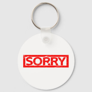 Sorry Briefmarke Schlüsselanhänger