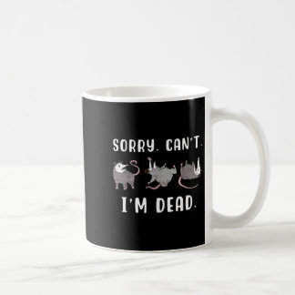 Sorry Can't I'm Dead Ssum Character Playing Dead O Kaffeetasse