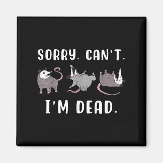 Sorry Can't I'm Dead Ssum Character Playing Dead O Magnet