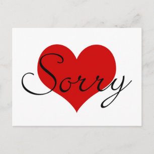 Sorry Card Postkarte