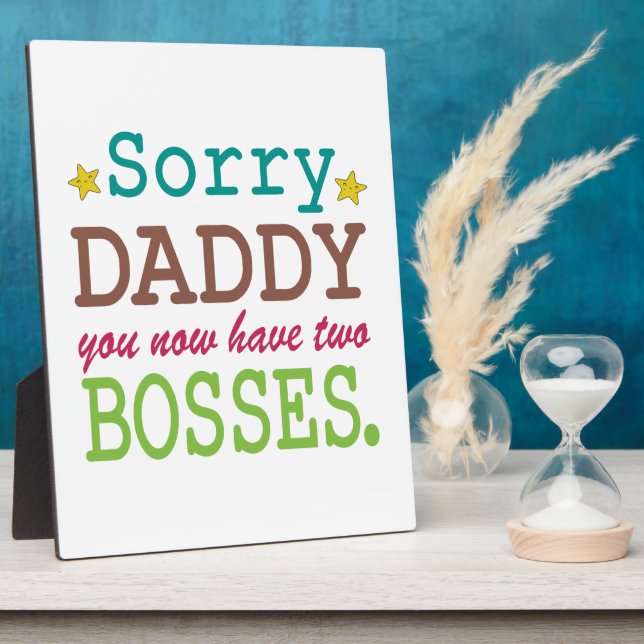 Sorry Daddy - Zwei Bosses Fotoplatte (Seite)
