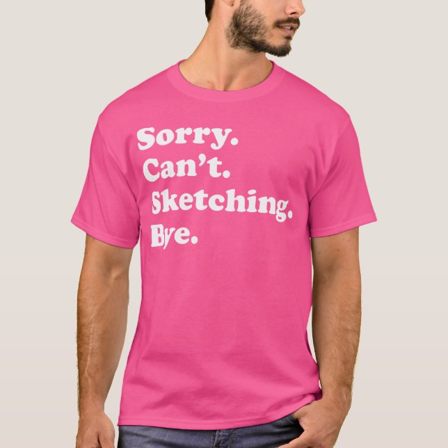 Sorry, das kann nicht beißen - Funny Sketching T-Shirt (Vorderseite)