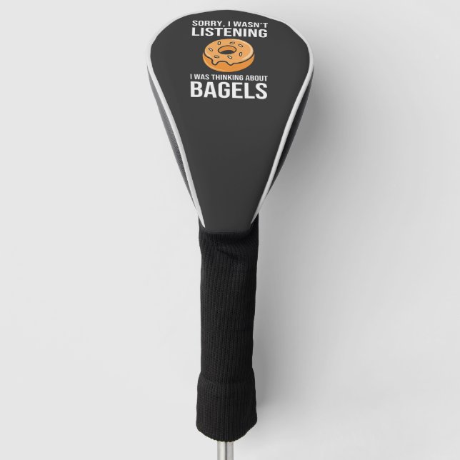 Sorry, dass ich über Bagels jüdischen Hanukkah nac Golf Headcover (Vorderseite)