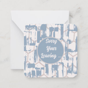 Sorry, dass Ihr Verlass Mitteilungskarte