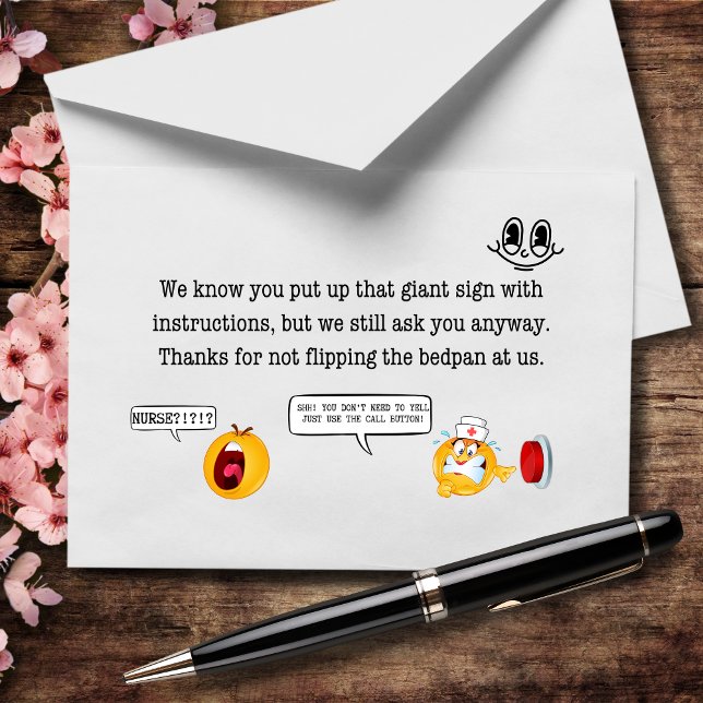 Sorry, dass wir Sie anrufen, anstatt das Zeichen z Dankeskarte (Von Creator hochgeladen)