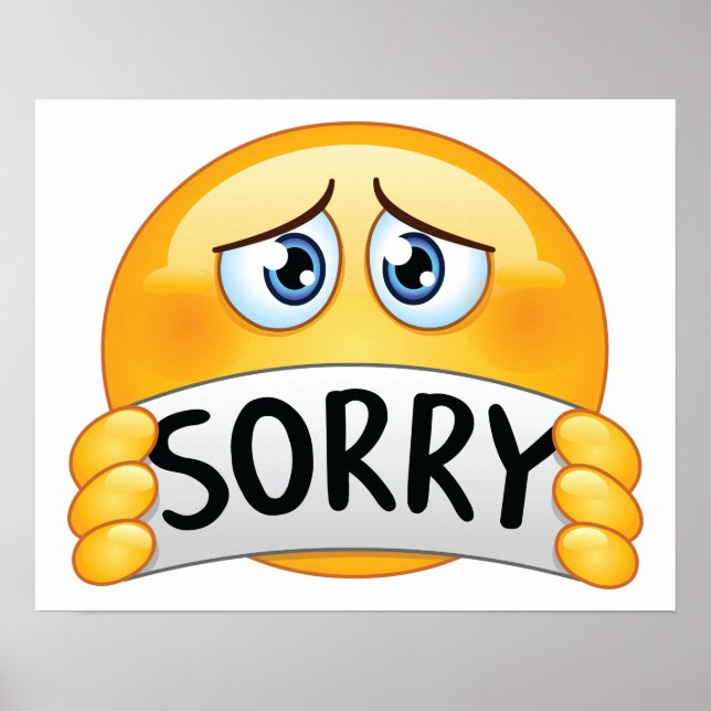 Sorry Emoticon Poster (Vorne)