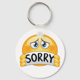 Sorry Emoticon Schlüsselanhänger