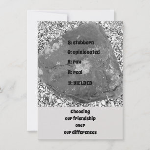 Sorry Flat Greeting Card