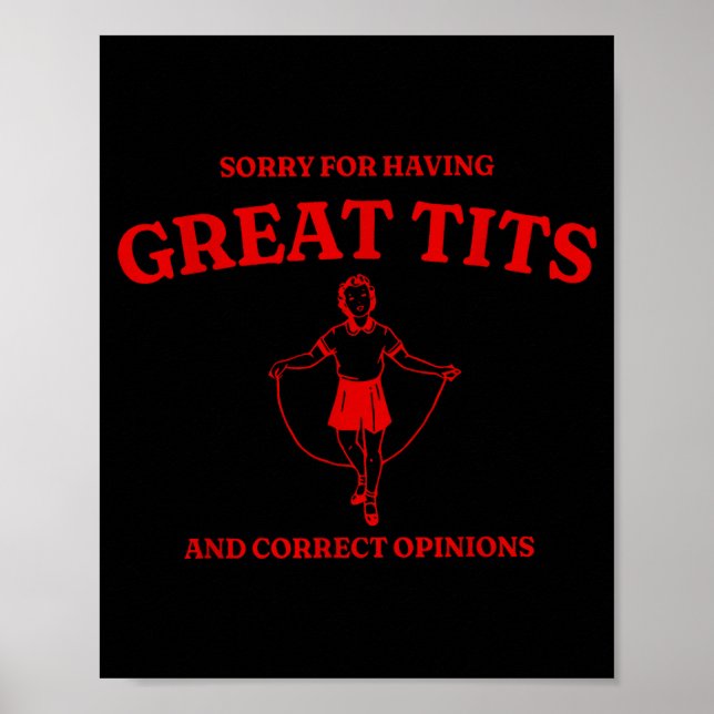 Sorry For Having Great And Correct Outfit Onions  Poster (Vorne)