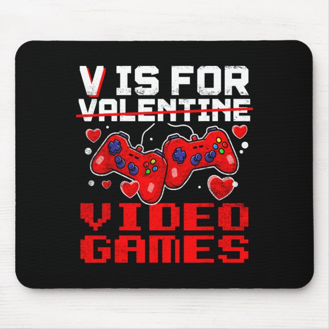 Sorry Girls I Only Love Video Games And My Mom Vin Mousepad (Vorne)