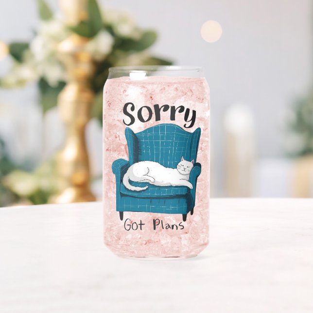 Sorry Got Plans Funny Cat Lover Gift  Dosenglas (Insitu (Hochzeit))