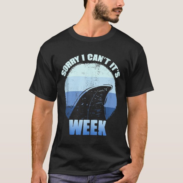 Sorry I Can't It's Week Funny Shark Gift Tank Top  (Vorderseite)