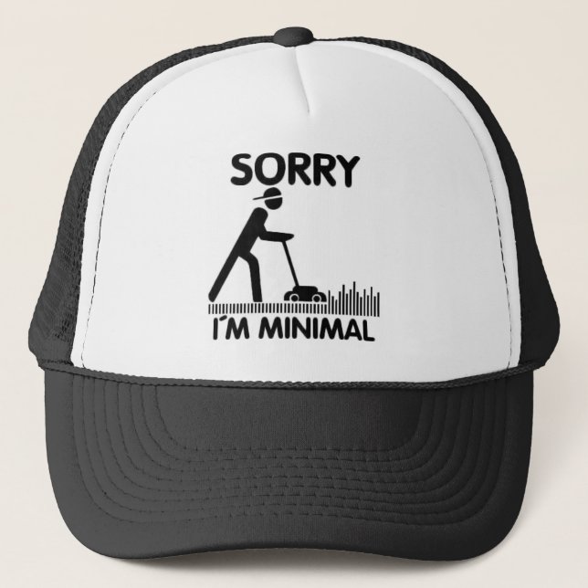 Sorry  i´m minimal truckerkappe (Vorderseite)