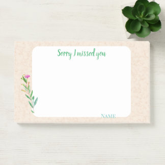 Sorry I missed you customize on marble design Post-it Klebezettel