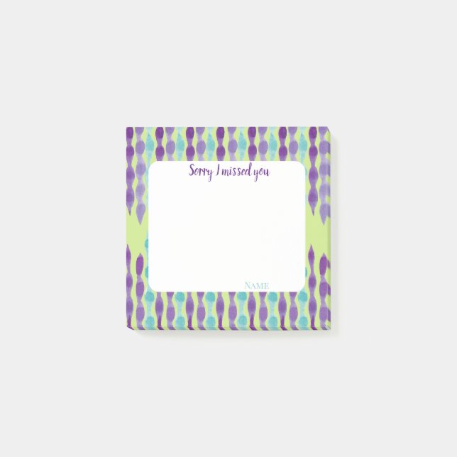 Sorry I missed you customize texts  Post-it Klebezettel (Vorderseite)