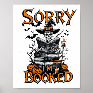 Sorry, ich bin Halloween gebucht - Skeleton Hexe R Poster