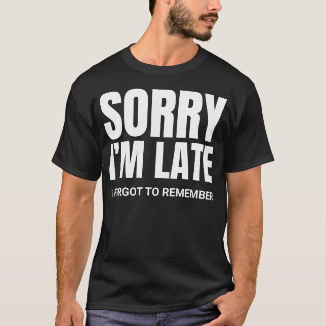 Sorry, ich bin spät - ADHD tee (Vorderseite)