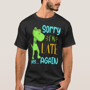 Sorry, ich bin spät ja wieder lustig Niedliche Ent T-Shirt
