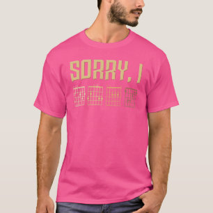 Sorry ich Dgaf Guitar Chords Gitarrenspieler Musik T-Shirt