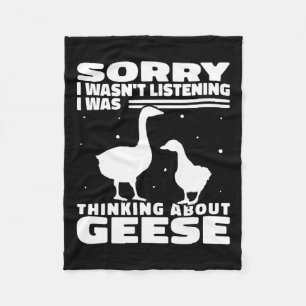 Sorry, ich hörte nicht Gänsejagd für W Fleecedecke