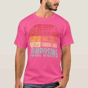 Sorry, ich hörte nicht Musiker Retro komponieren T-Shirt