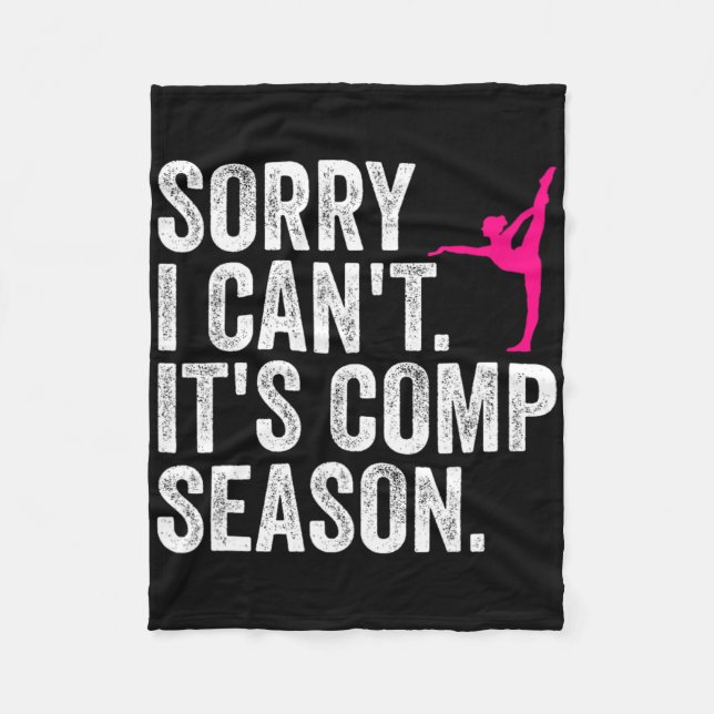 Sorry, ich kann nicht Comp Saison Cheer Gilrs Comp Fleecedecke (Vorderseite)