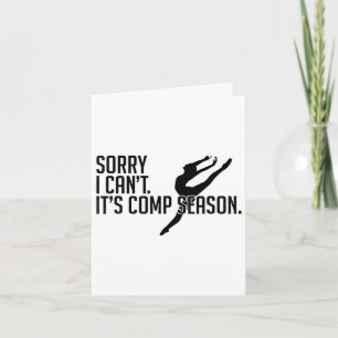 Sorry, ich kann nicht Comp Saison Cheer Gilrs Comp Karte