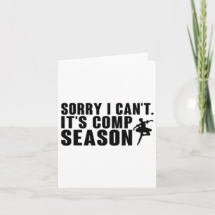 Sorry, ich kann nicht Comp Saison Cheer Gilrs Comp Karte