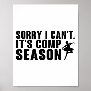 Sorry, ich kann nicht Comp Saison Cheer Gilrs Comp Poster