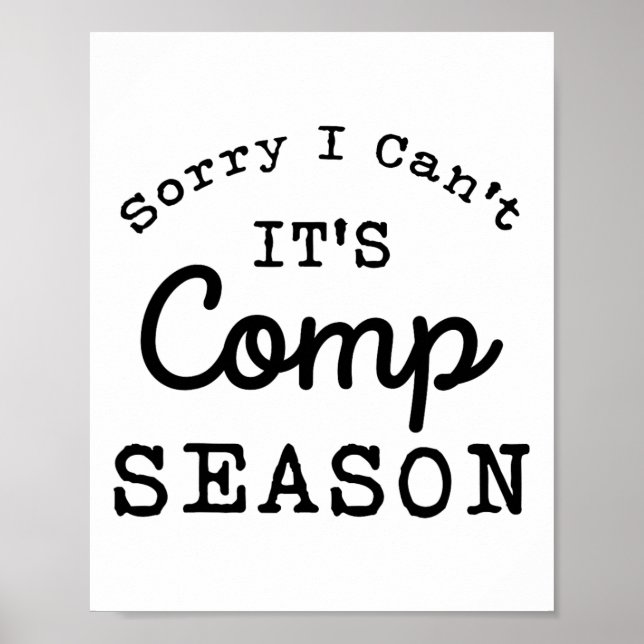 Sorry, ich kann nicht Comp Saison Cheer Gilrs Comp Poster (Vorne)
