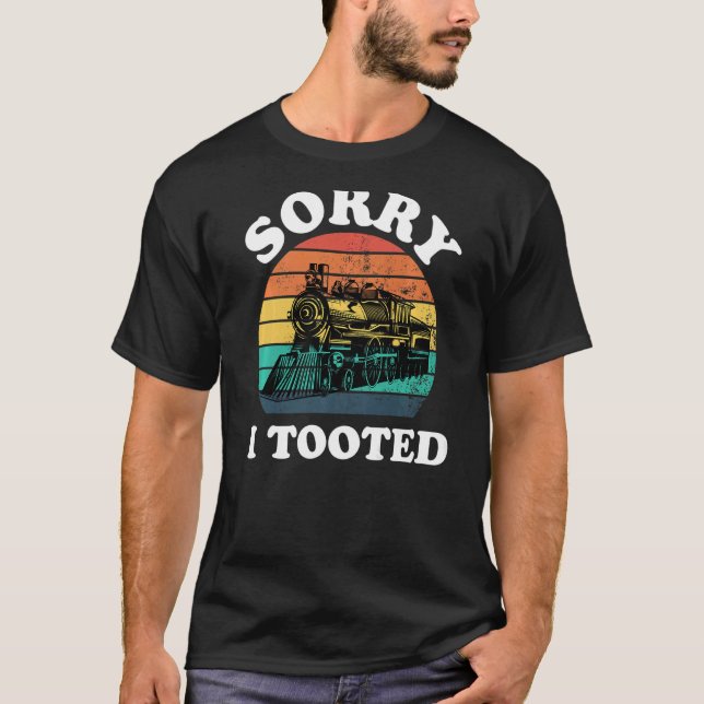 Sorry, ich Tooot Lokomotive Model Train Men T-Shirt (Vorderseite)
