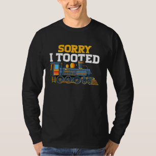 Sorry, ich Tooted Zug Eisenbahn Männer Jungen Kind T-Shirt