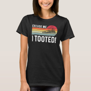 Sorry, ich Tooted Zug Eisenbahn Modellbahn Zug Män T-Shirt
