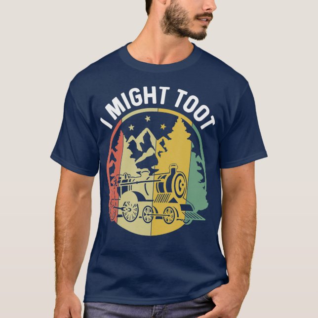 Sorry, ich Tooted Zug Retro Eisenbahn Geschenke St T-Shirt (Vorderseite)