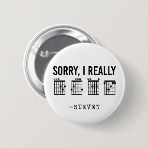 Sorry, ich wirklich DGAF Gitarren Akkorde Funny Cu Button