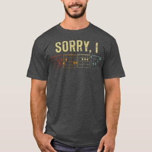 Sorry Idgaf versteckte Message Guitar Akkorde für T-Shirt