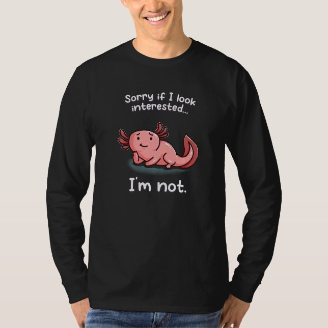 Sorry If I Look Interested I'm Not Introvert Nerd  T-Shirt (Vorderseite)