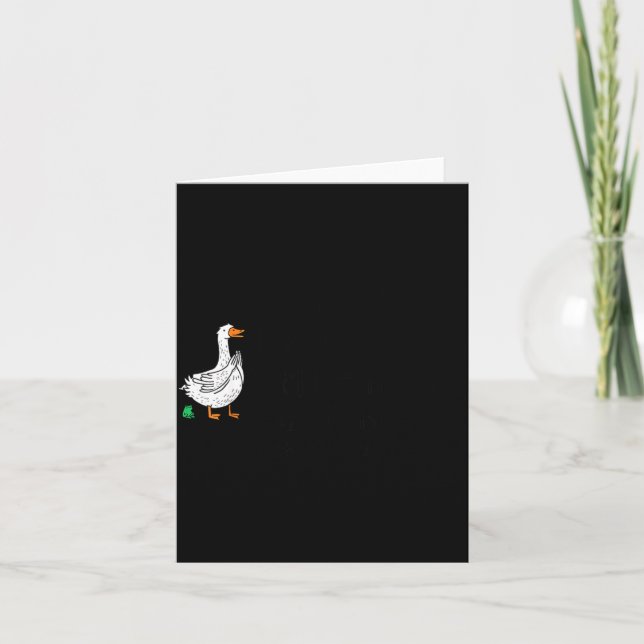 Sorry I'm Late Funny Goose Christian Bible Verse F Karte (Vorderseite)