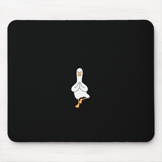 Sorry I'm Late Funny Goose Christian Bible Verse F Mousepad (Vorne)